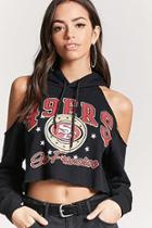 Forever21 Nfl 49ers Cropped Hoodie