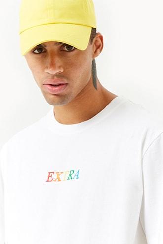 Forever21 Embroidered Extra Tee
