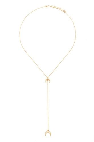 Forever21 Crescent Moon Drop Necklace