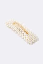 Forever21 Faux Pearl Snap Hair Clip