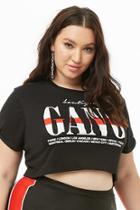 Forever21 Plus Size Boutique Gang Graphic Cropped Tee