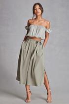 Forever21 Oh My Love Satin Culottes