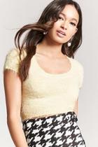 Forever21 Fuzzy Knit Cropped Top