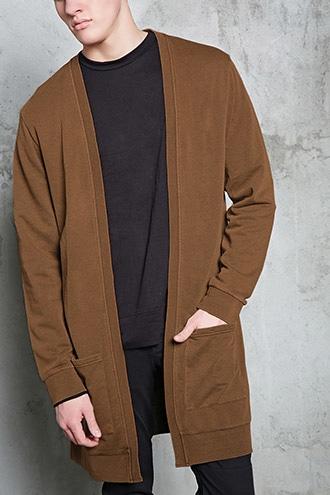 Forever21 French Terry Knit Cardigan