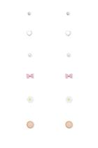 Forever21 Daisy And Bow Stud Set