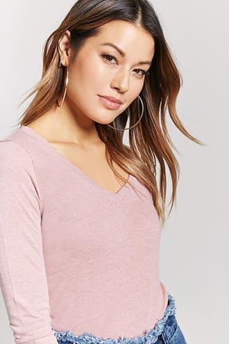 Forever21 Classic V-neck Top