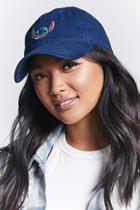 Forever21 Embroidered Stitch Baseball Cap