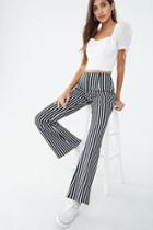 Forever21 Striped Flare Trousers