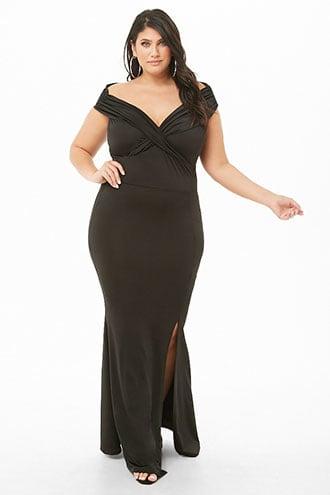 Forever21 Plus Size Cross-front Mermaid Maxi Dress