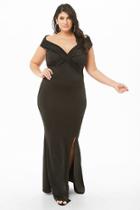 Forever21 Plus Size Cross-front Mermaid Maxi Dress