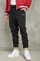 21 Men Men's  Black & Yellow Savage Embroidered Sweatpants