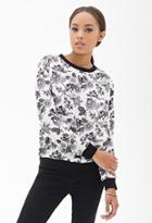 Forever21 Woven Floral Print Pullover