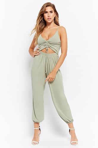 Forever21 Cutout Harem Jumpsuit