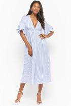 Forever21 Striped Button-front Maxi Dress