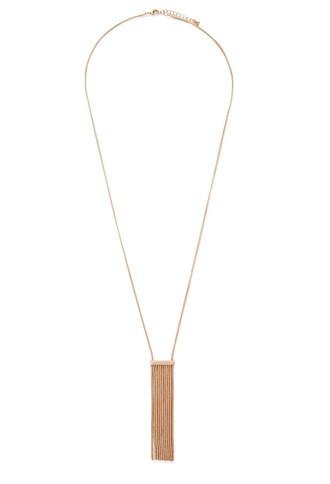 Forever21 Chain Fringe Necklace (gold)