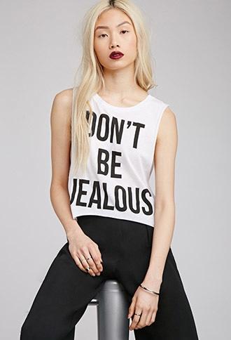 Forever21 Don't Be Jealous Muscle Tee