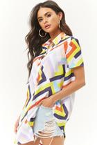 Forever21 Button-down Chevron Tunic