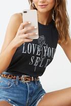 Forever21 Love Yourself Graphic Muscle Tee