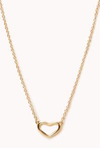 Forever21 Open Heart Charm Necklace