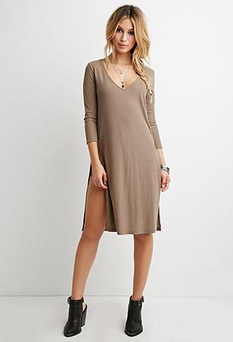 Forever21 High-slit Longline Top