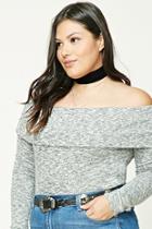 Forever21 Plus Size Marled Knit Top