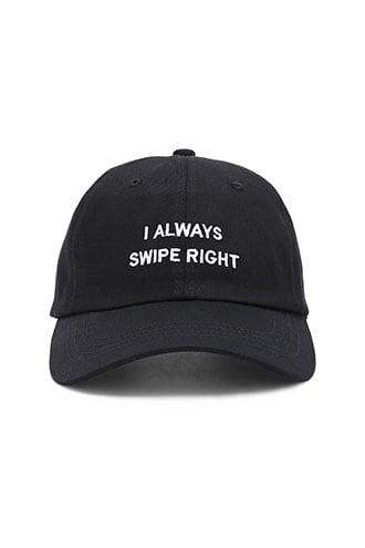Forever21 I Always Swipe Right Embroidered Dad Cap