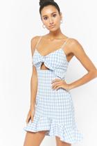 Forever21 Gingham Tie-front Cami Dress