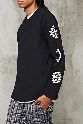 Forever21 Geo-sleeve Tee