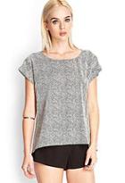 Forever21 Cap-sleeve Chevron Print Top