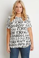 Forever21 Plus Cities Print Tee