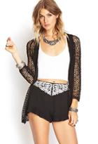 Forever21 Embroidered Ruffle Shorts