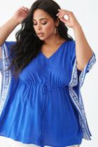 Forever21 Plus Size Embroidered Swim-cover Up Kaftan