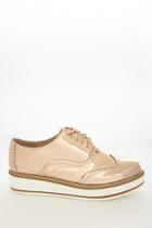 Forever21 Metallic Lace-up Oxfords