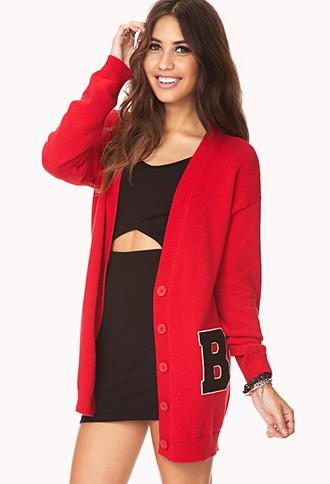 Forever21 Throwback Varsity Cardigan