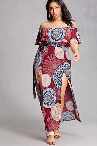 Forever21 Plus Size Ornate Maxi Dress