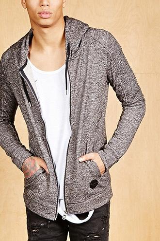 Forever21 Project X Paris Moto Panel Hoodie