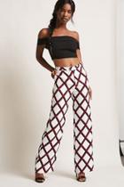 Forever21 Diamond Print High-waist Pants