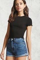 Forever21 Ruffle Short Sleeve Top