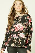Forever21 Floral Print Boxy Top