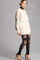 Forever21 Raw-cut Ladder Cutout Leggings