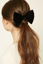 Forever21 Velour Bow Barrette