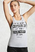 Forever21 Active Back It Up Graphic Tank