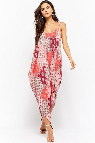 Forever21 Floral Relaxed Jumpsuit