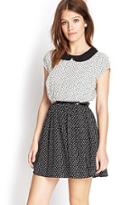Forever21 Printed Peter Pan Collar Dress