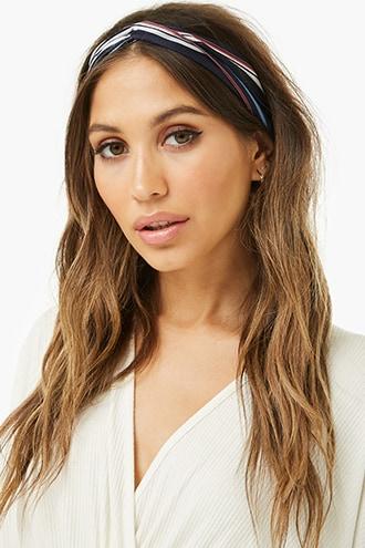 Forever21 Striped Twisted Headwrap