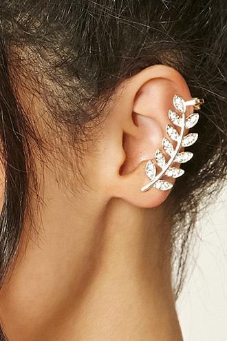 Forever21 Leaf Cutout Ear Cuffs