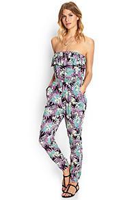 Forever21 Paradiso Strapless Jumpsuit