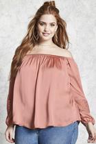 Forever21 Plus Size Satin & Lace Top