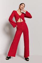 Forever21 Cutout Polka Dot Jumpsuit