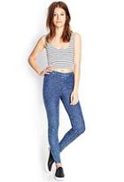 Forever21 High-rise Stone Wash Jeggings